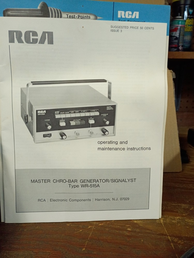 RCA MODELWR-515A CHRO-BAR GENERATOR