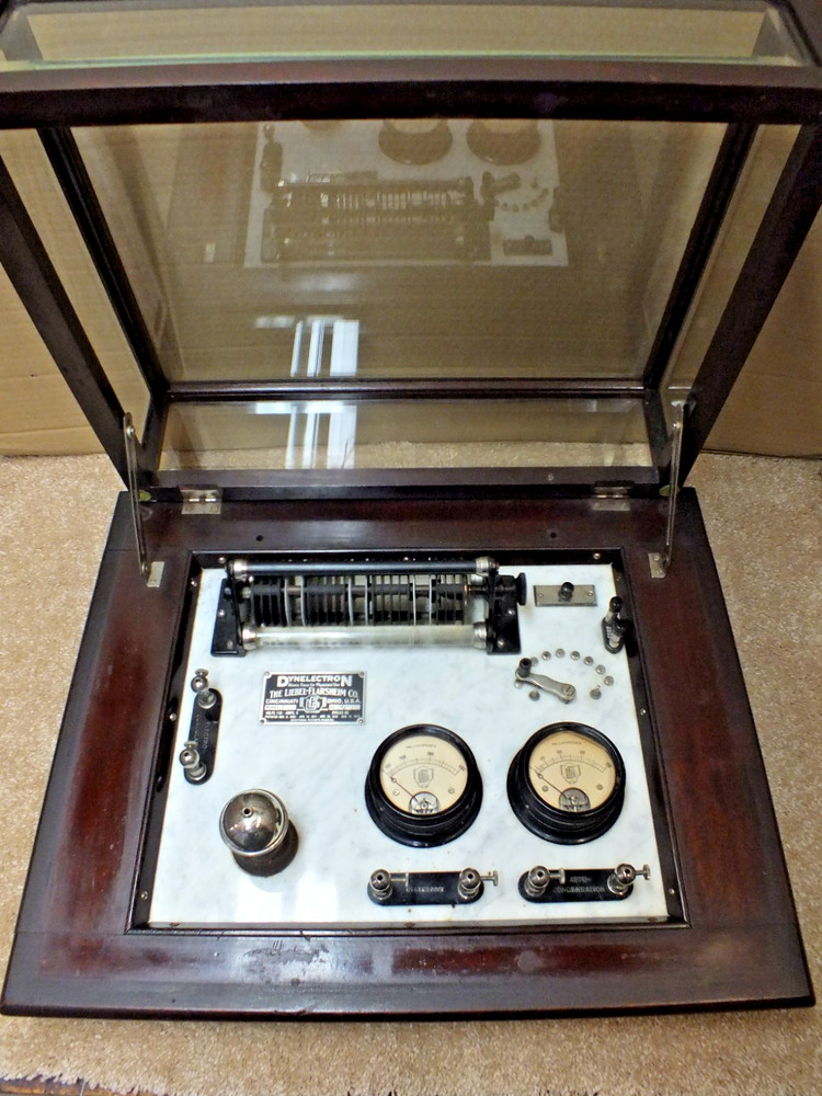 Antique Dynelectron Physicians Device with Atomic Force Control Panel c1913