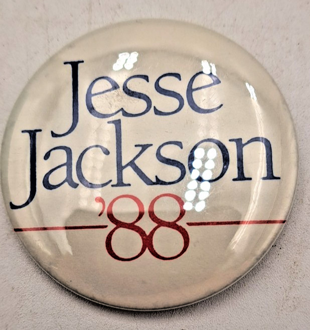 Jesse Jackson '88  Presidential 2.25" Round Political Campaign Button Pin 1988