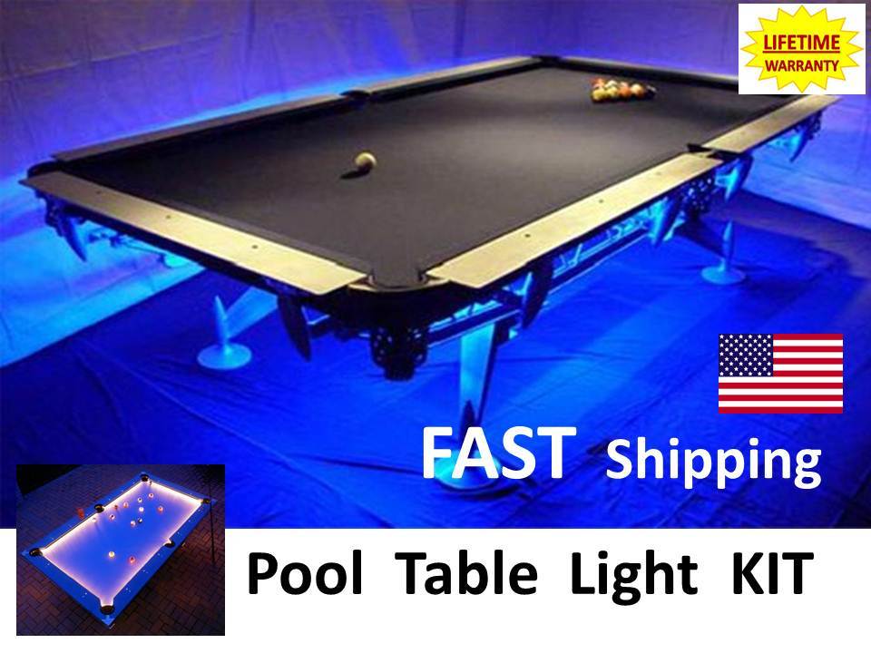 LED Pool & Billiard Table Lighting KIT - light your pool cue stick - NEW