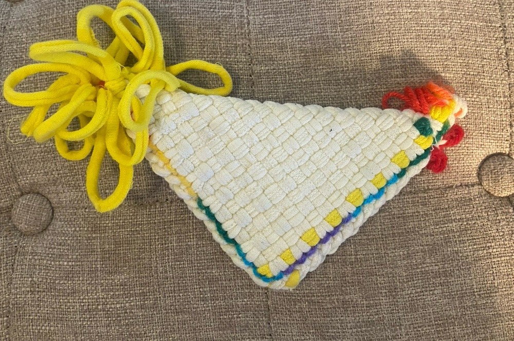 Vintage Unique Handmade Loop Rooster Potholder