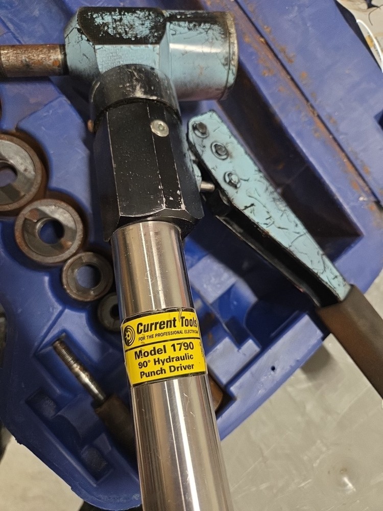 Current Tools Hydraulic Punch Driver Set 179PM with 1/2-2" Punches Plus Case