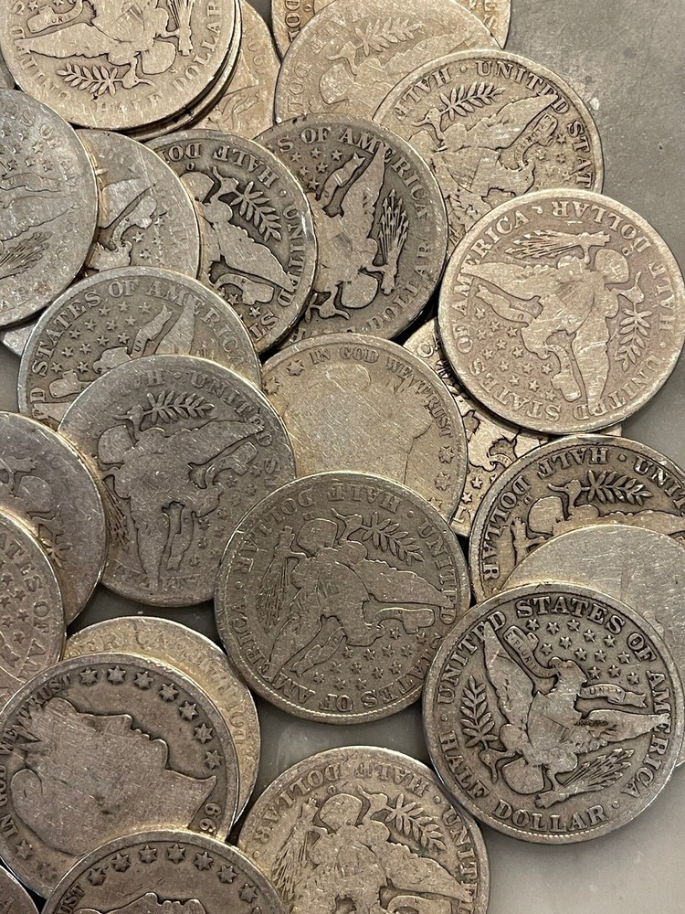 Barber Half Dollar - 90% Silver - Full Readable Dates - Choose How Many!