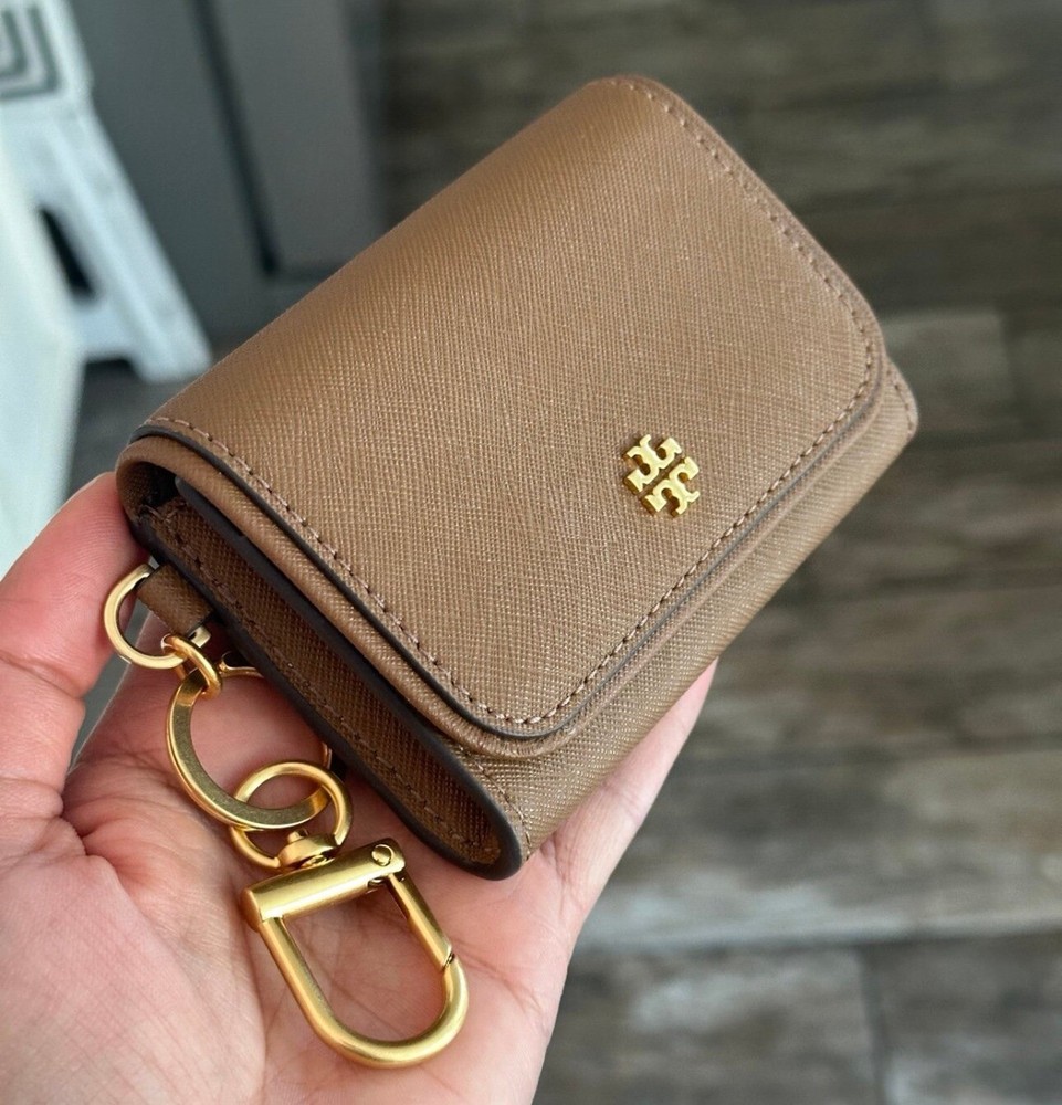 New tory Burch Emerson cardholder keychain wallet