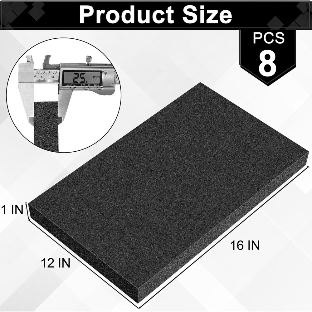 Foam Sheets Tool Box Case Foam Inserts Mat Toolbox Game Box Craft Camera Storage