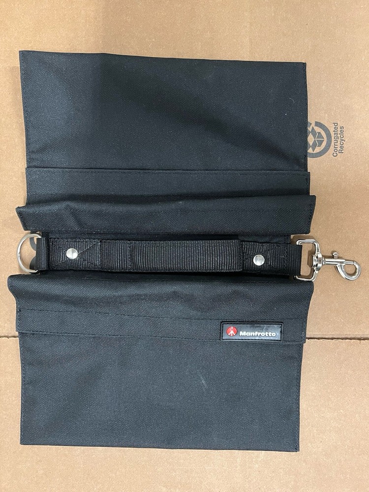 Manfrotto Black Sand Bag Empty with Attachment Hook and Ring