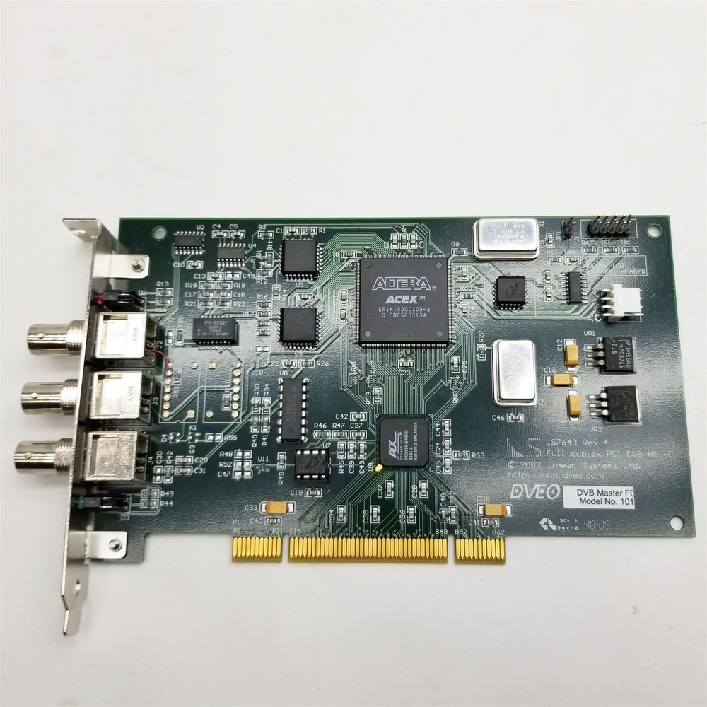 Linear Systems DVEO DVB Master FD (Rx/Tx) Full Duplex PCI DVB ASI-C Model 101