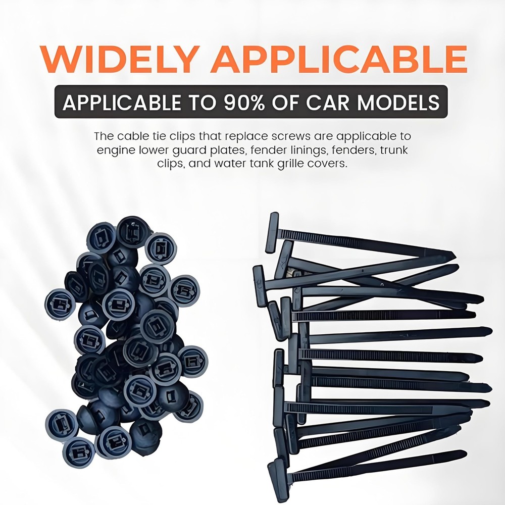 100 Pcs Nylon Universal Cable Tie Buckle - Multifunctional Zip 100pcs