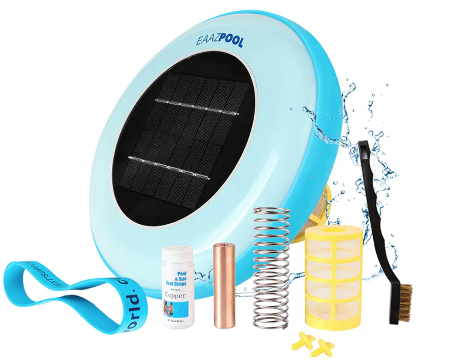 EAAZPOOL Solar Pool Ionizer | Pool Cleaning Device | Purifies Pool Water
