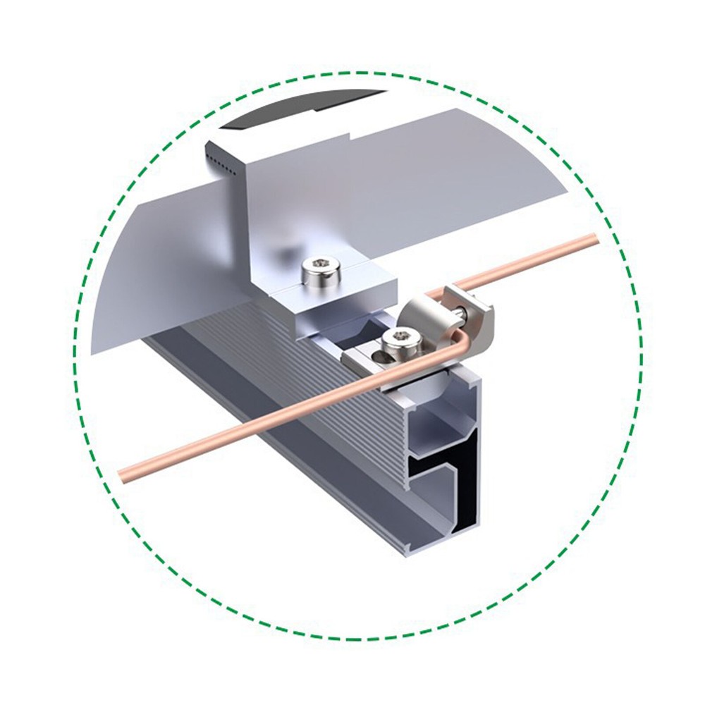 Solar-Panel Solar-Mounting System Ground Grounding Lug Standard Grounding Clips