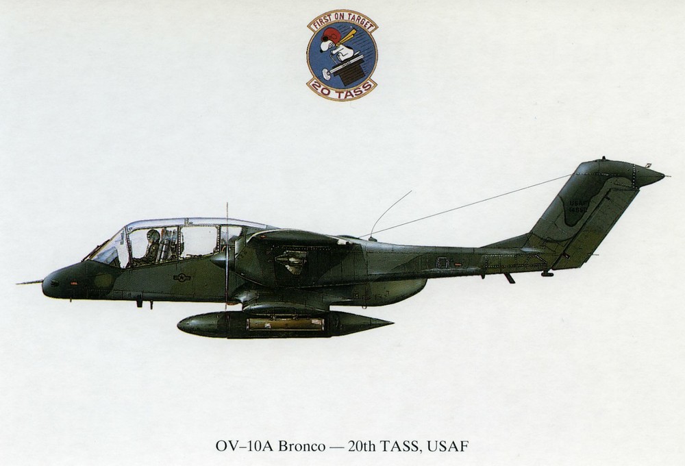 OV-10A BRONCO - SEMBACH AIR BASE POSTCARD