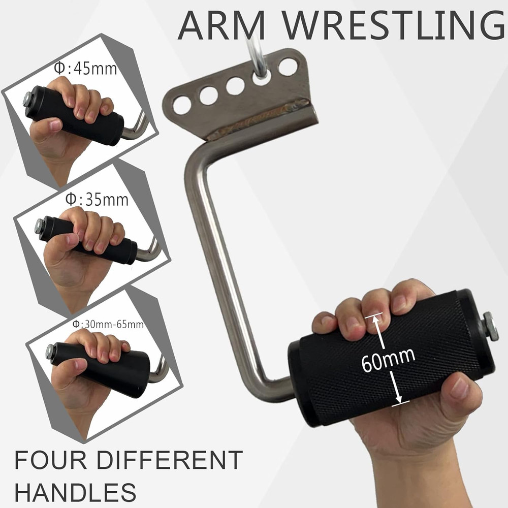Arm Wrestling Handles, Fat Armwresting Training Equipment LAT Pulldown Attachmen