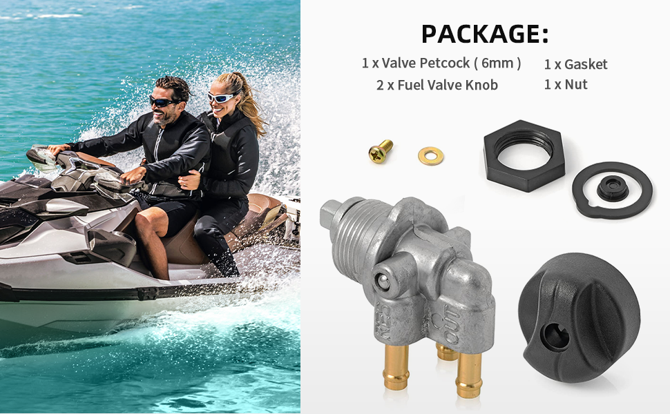 Fuel Valve Petcock Knob NUT For Sea Doo GS GSI GSX GTI GTS GTX HX SP SPI SPX XP