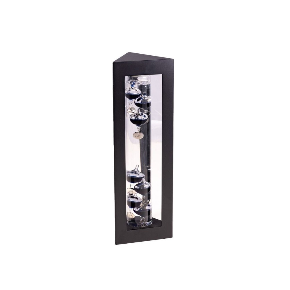 Galileo Thermometer Black With Black Balls