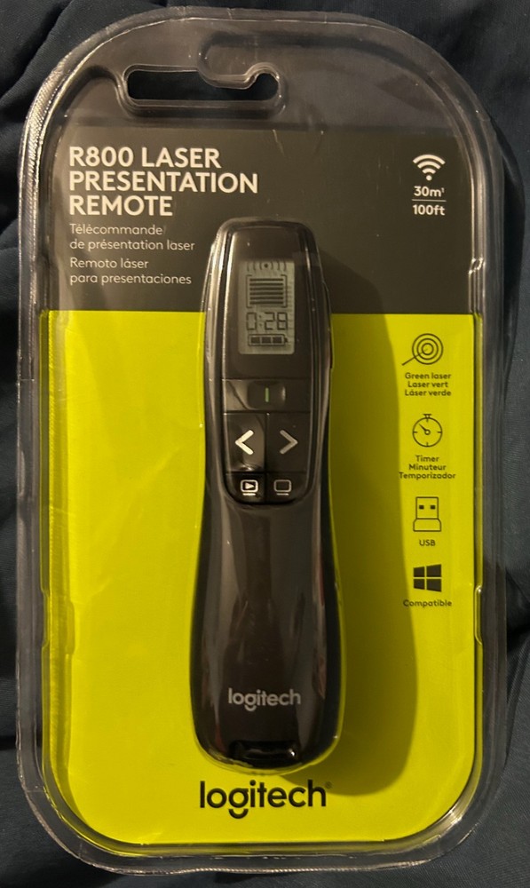 Logitech R800 Professional Presenter 910-001350 laser remote control new
