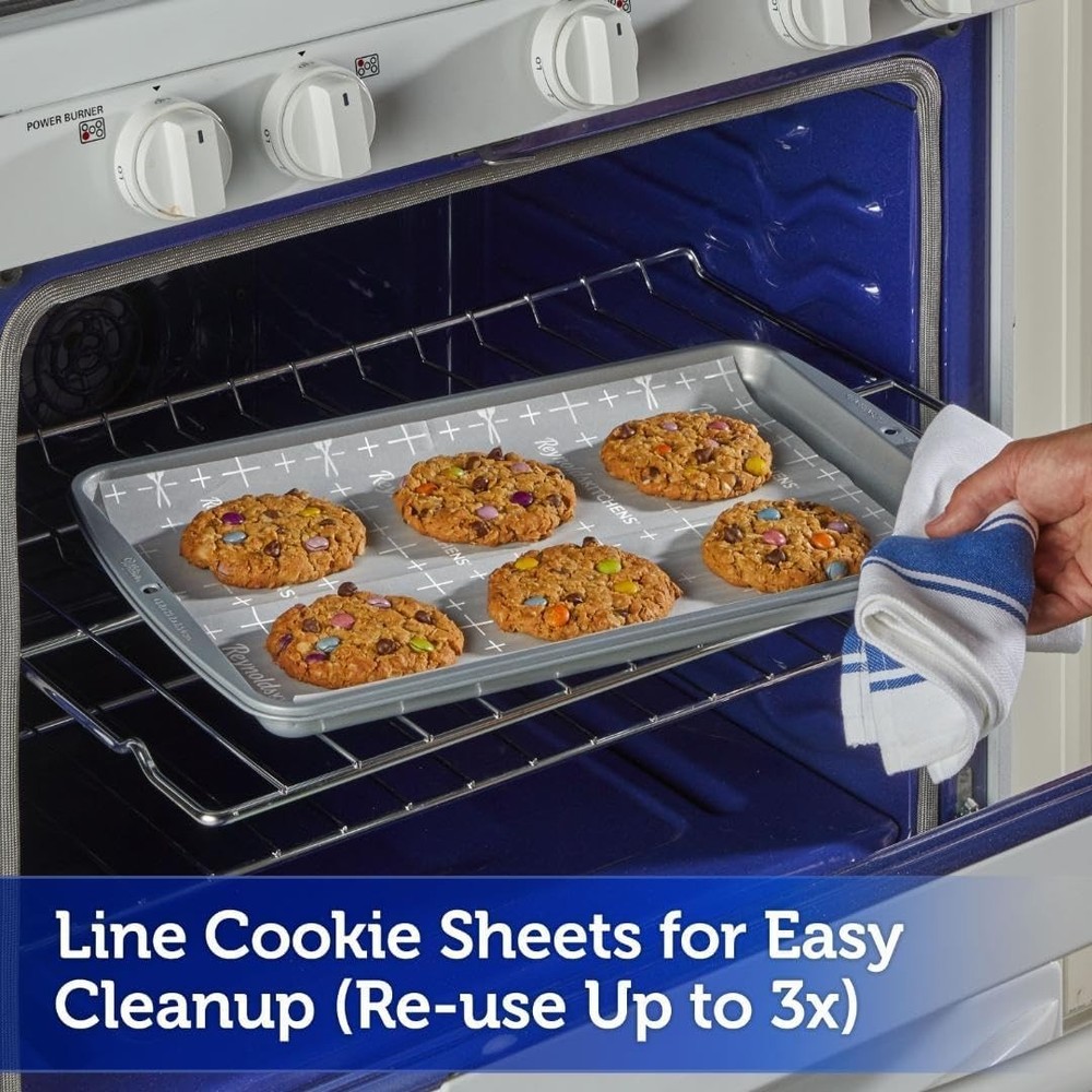 Quality Pre-Cut Baking Sheets with SmartGrid - 12x16, 22 Count for Easy Baking