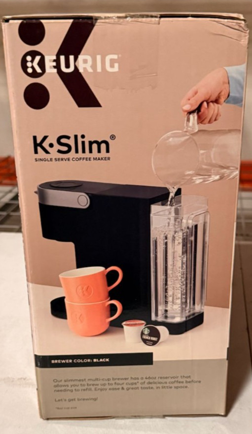 KEURIG K SLIM SINGLE SERVE COFFEE MAKER MULTISTREAM TECHNOLOGY MODEL BLACK