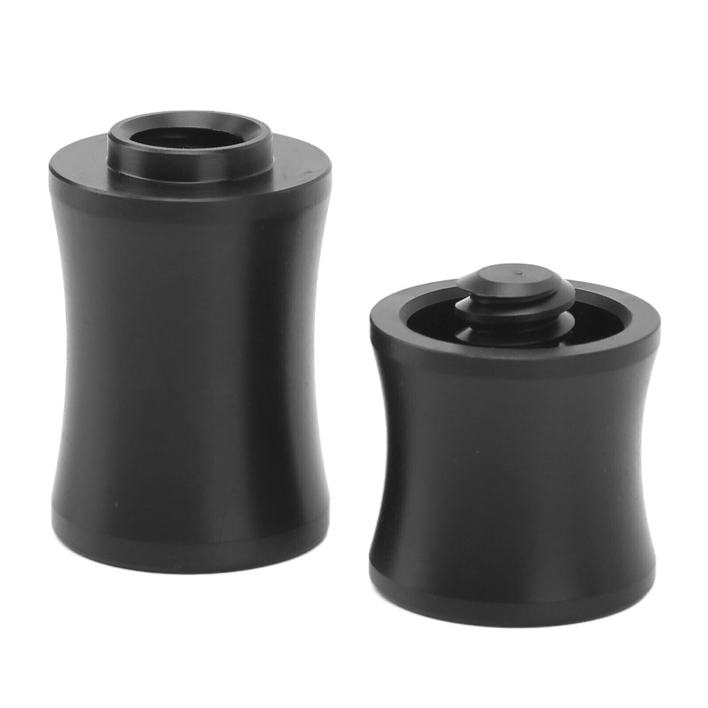 2Pcs Plastic Billiard Joint Protectors Black Pool Stick Joint Protectors