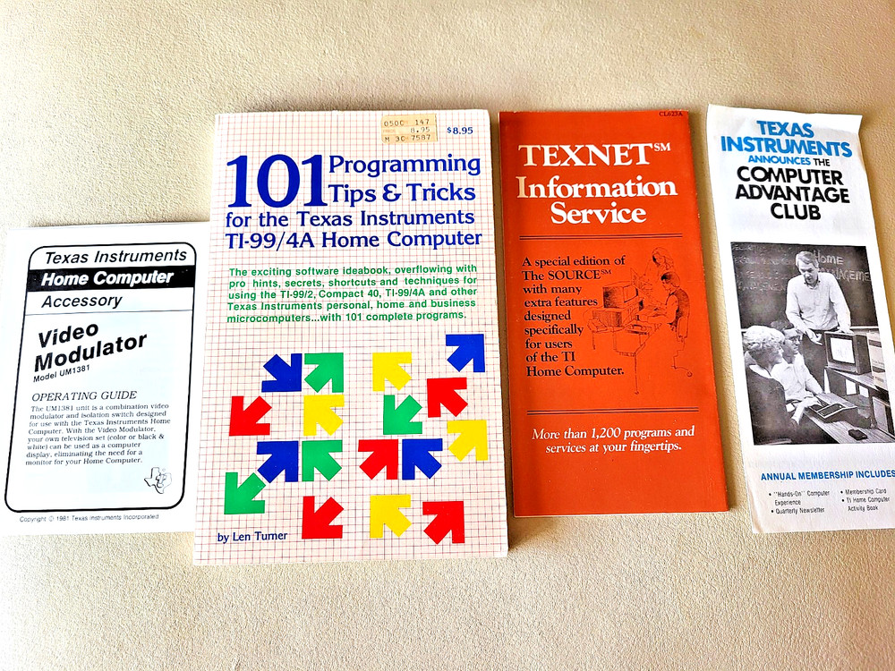 1983 101 Programming Tips & Tricks for the TI-99/4A Home Computer Plus Extras