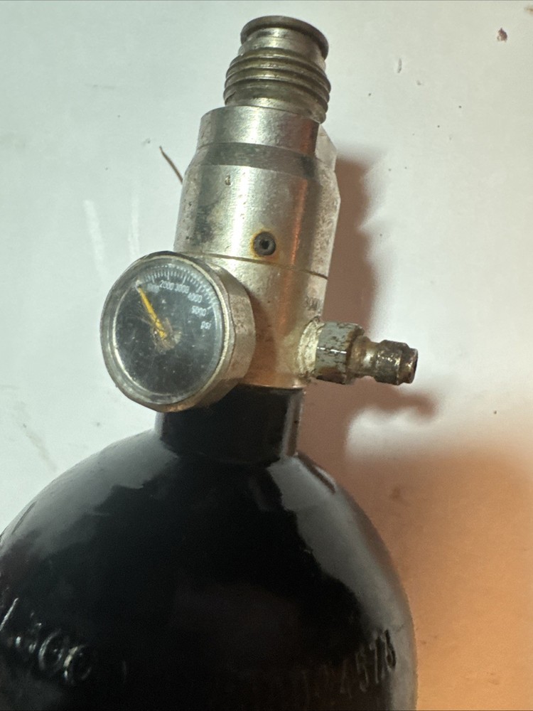 DOT Empty Cylinder 3000 psi Paintball CO2 Tank with Gauge Untested