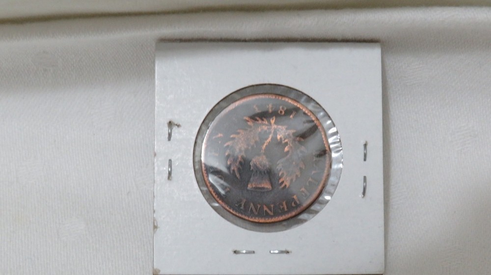 Coin, Canada, 1843, Nova Scotia, Half Cent Token