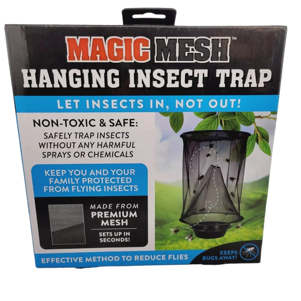 Magic Mesh Hanging Insect Trap Mesh/Plastic/Stainless 1 pk