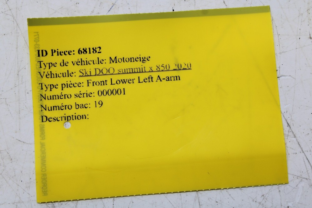 2020 SKI-DOO SUMMIT X 850 E-TEC 165IN OEM LEFT LOWER ARM 36 505073739