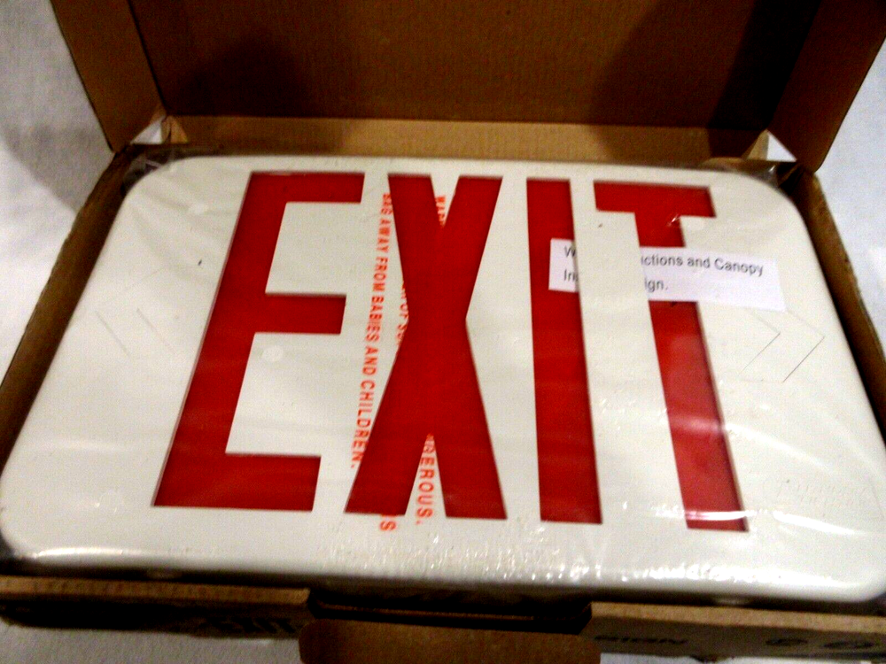 Lithonia LED Exit Sign EXR LED ELM6 NIB