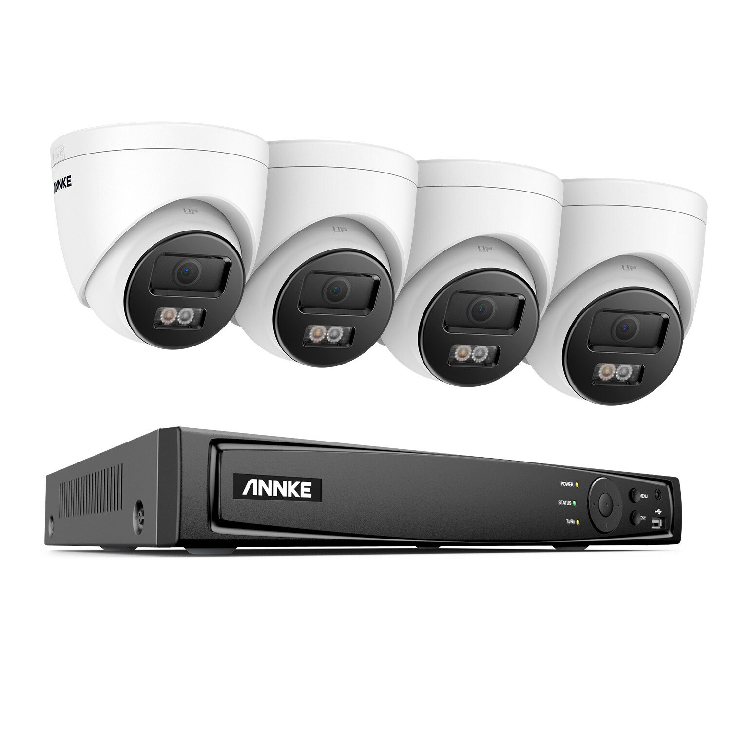 ANNKE 12MP 8CH NVR 4K Audio POE Security Camera System Outdoor Color Night IP67