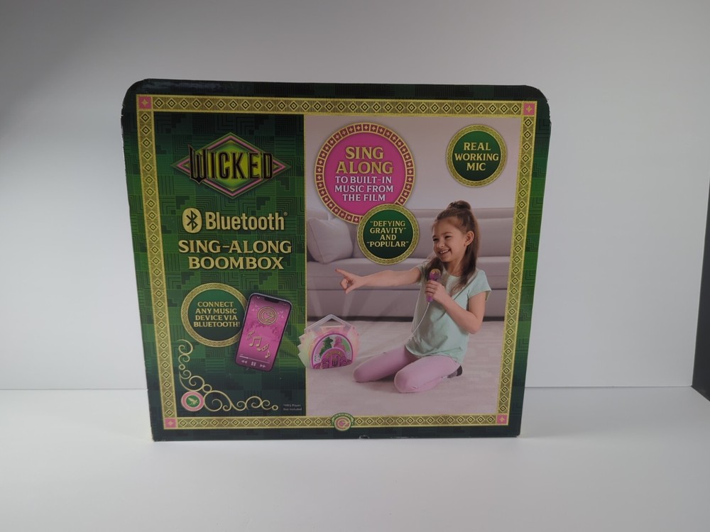 eKids Wicked Karaoke Microphone - Bluetooth Wireless Speaker & Echo Effects NEW