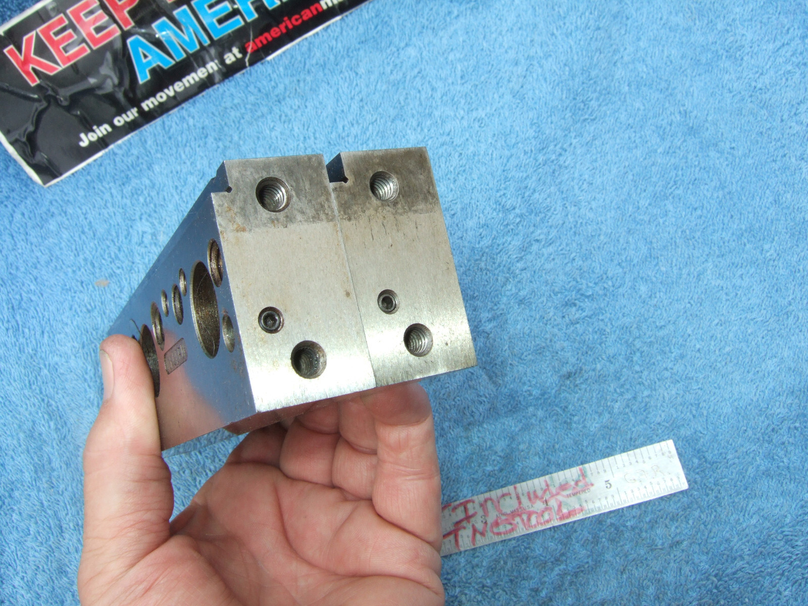 PARALLELS STEP (2) BLOCKS TAPPED MACHINIST TOOLMAKER PRECISE SURFACE GRIND MILL