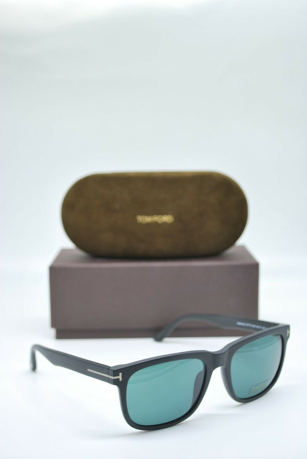NEW TOM FORD TF 775 02N MATTE BLACK DARK TEAL AUTHENTIC FRAME SUNGLASSES 56-19