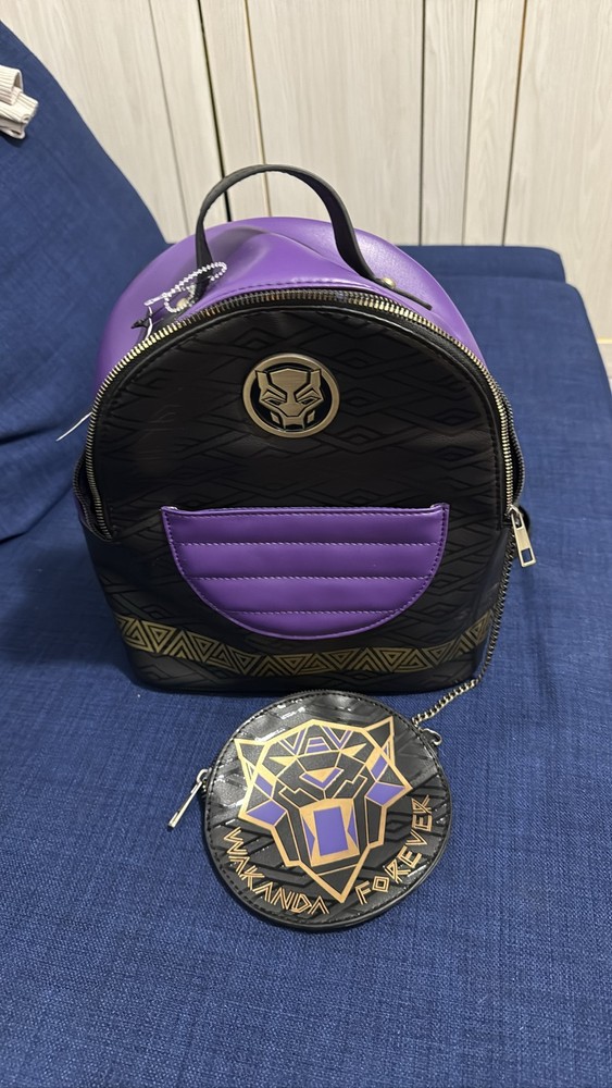 Marvel Black Panther Wakanda Forever Mini Backpack & Wallet