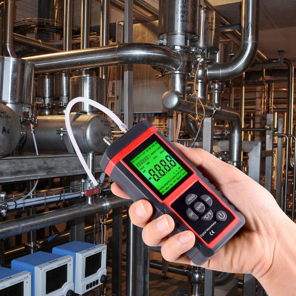 Digital Manometer HVAC Air Pressure Meter PRO