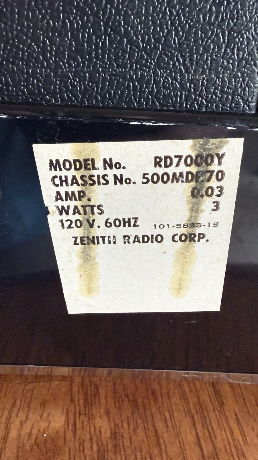 ZENITH TRANS OCEANIC RADIO MODEL D7000Y with Owners Manual EXCELLENT CONDITION!