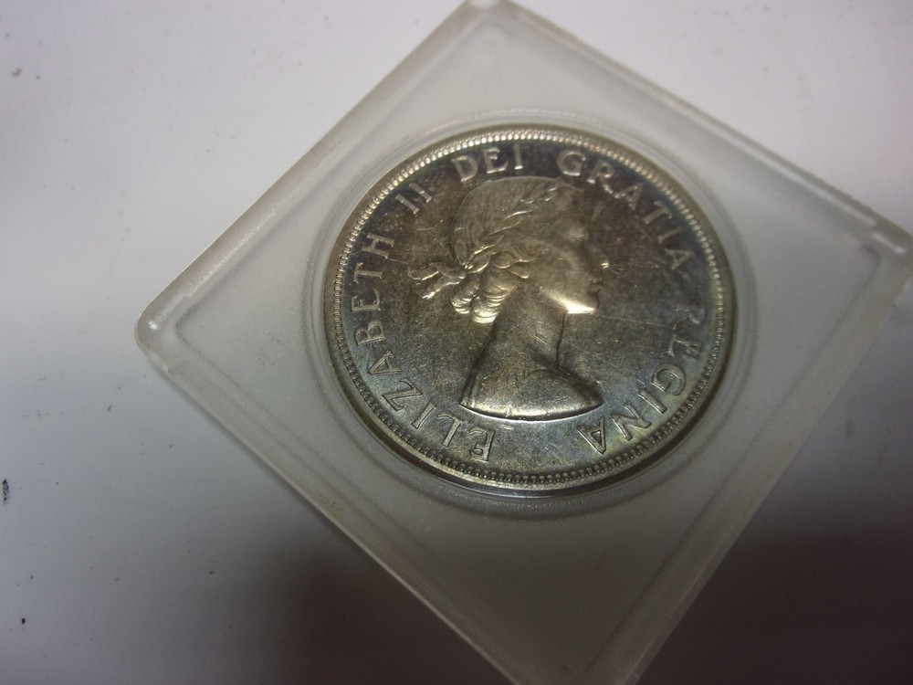 1955 Canada silver dollar nice luster uncirculated