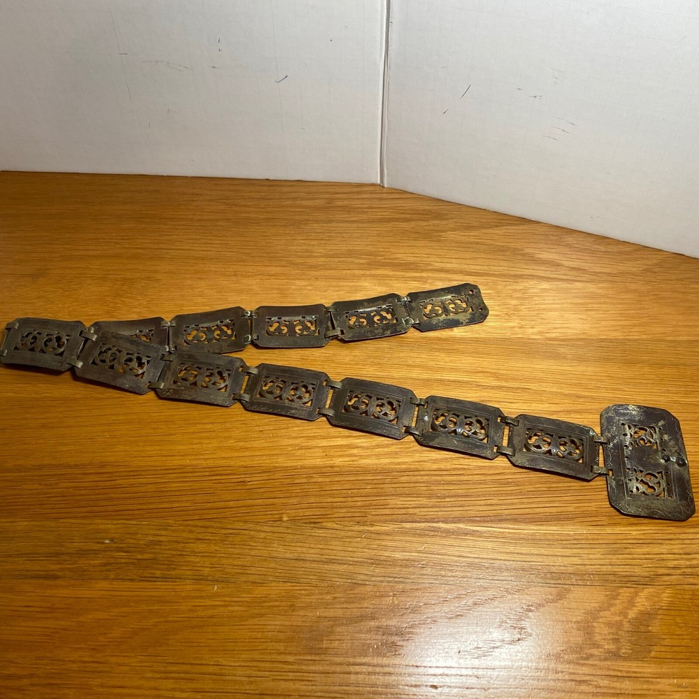 Vintage Metal EPNS  Belt Ornate England