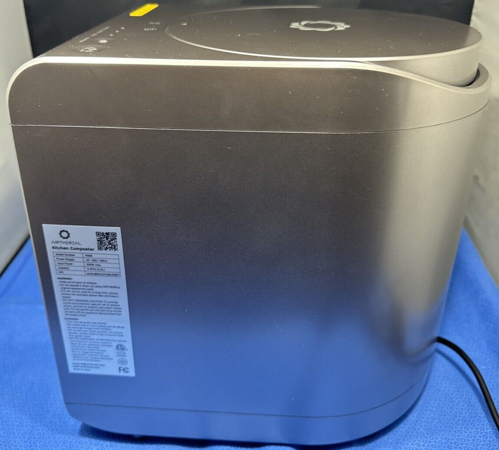 Airthereal Revive Electric Kitchen Composter, 2.5L Grey
