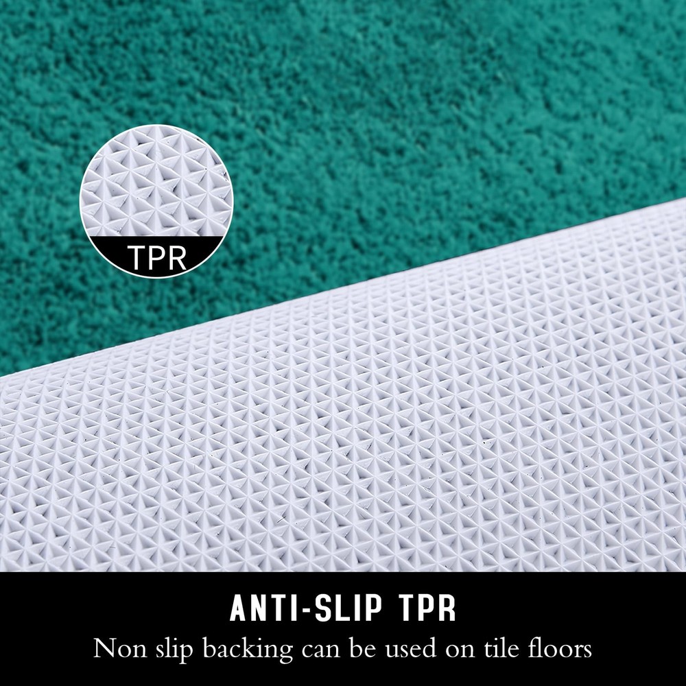 MATENGZIG Microfiber Bathroom Rug 20x32, Extra Soft 20''x32'', Turquoise
