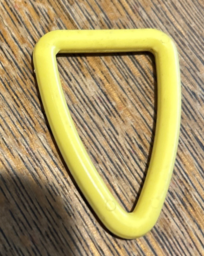 vtg Yellow Tupperware Replacement Measuring Spoon Snap Ring Holder Triangle