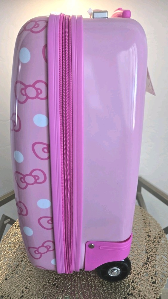 NEW Hello Kitty 16" Carry On Luggage Hard Shell Suitcase Authentic Licensed