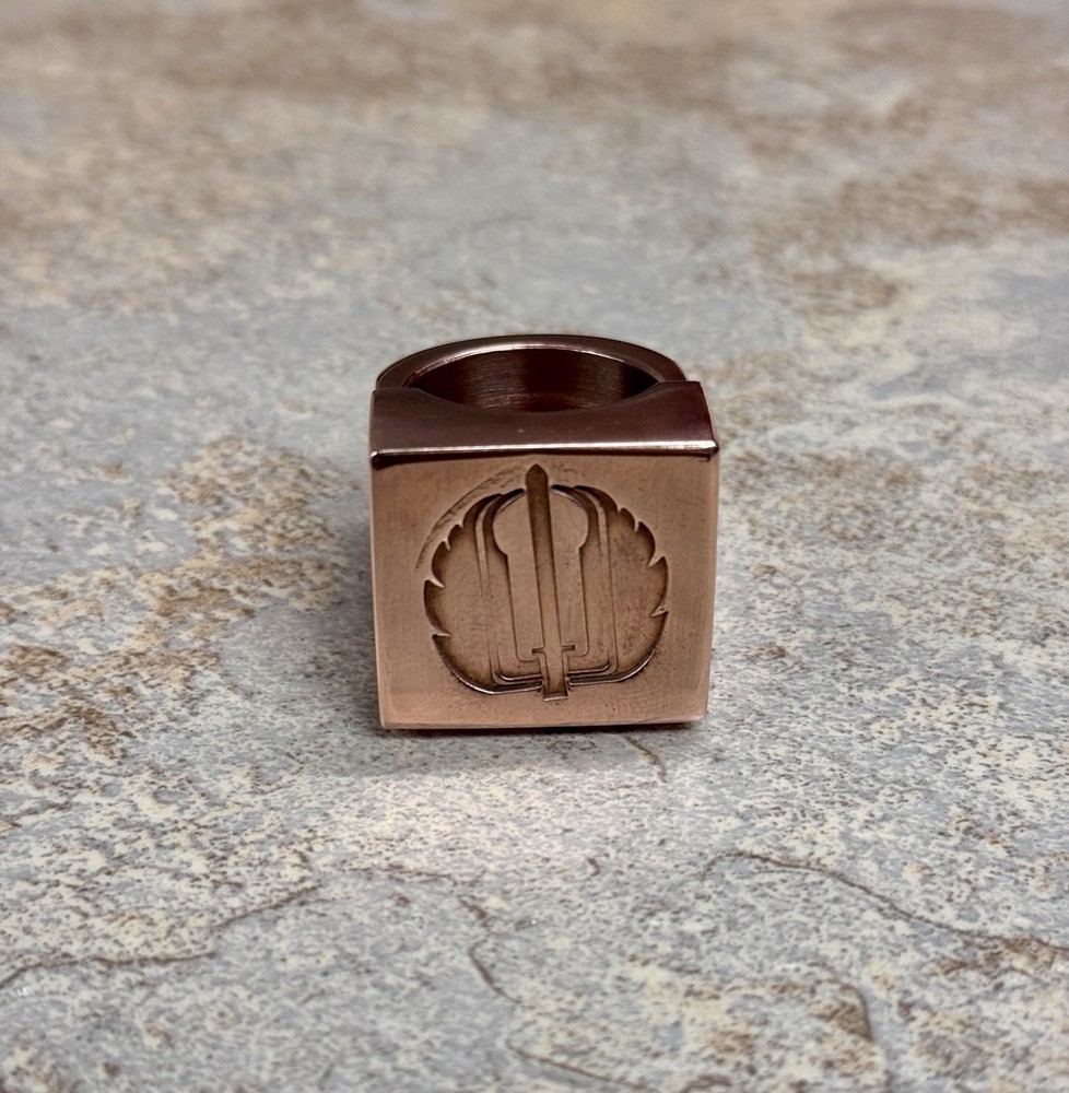 Copper Strider Signet Slugger Ring