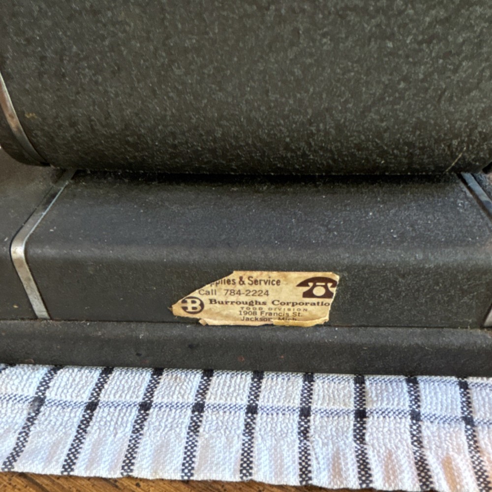 Todd Antique Adding Machine Lever Numeric Keys Vintage Mechanical Office