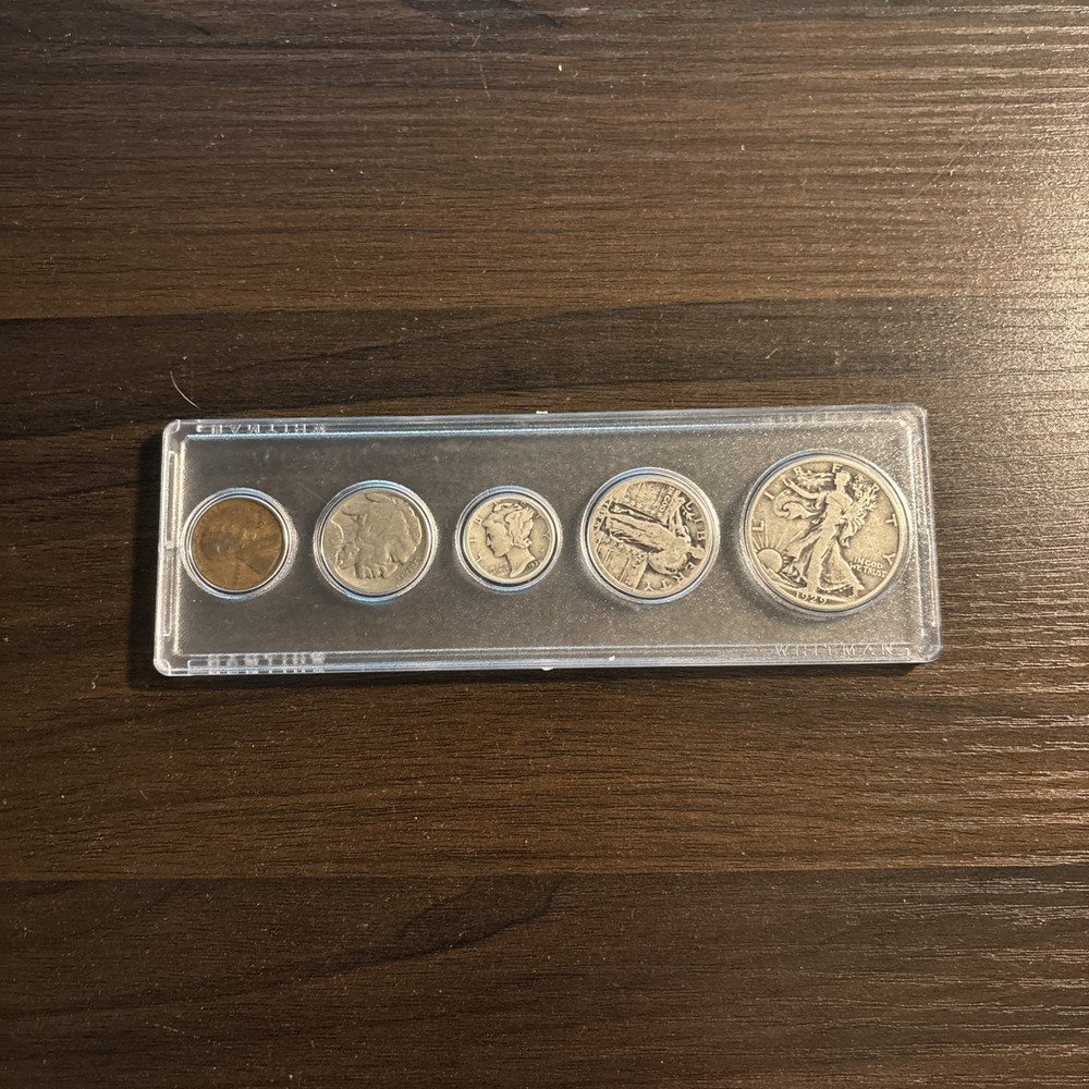 1929 5 COIN MINT SET GREAT