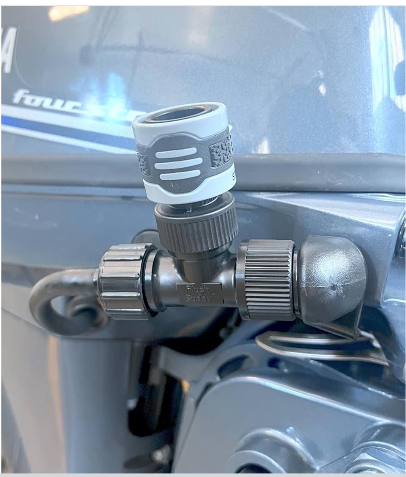 Flush Buddy Yamaha Outboard Engine Flush Adapter - STRAIGHT Quick Connect