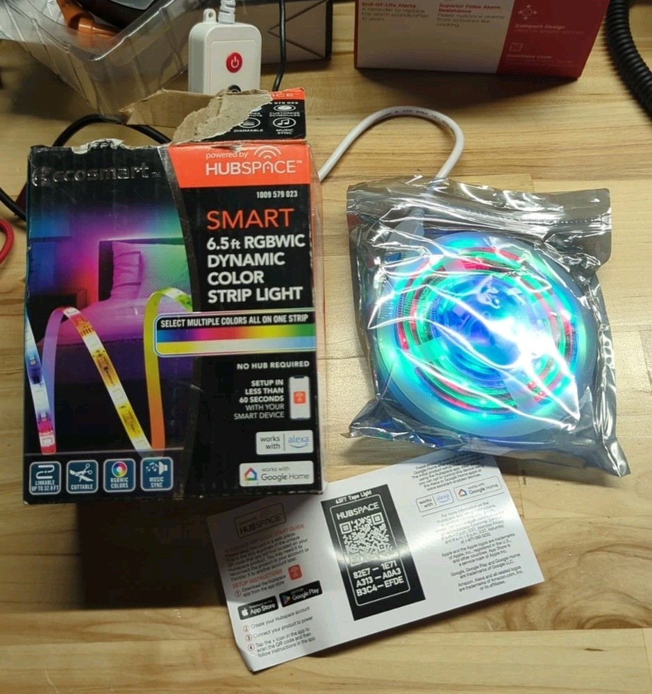Smart RGWBIC Dynamic Color Changing Dimmable Plug-In LED Strip Light Hubspace