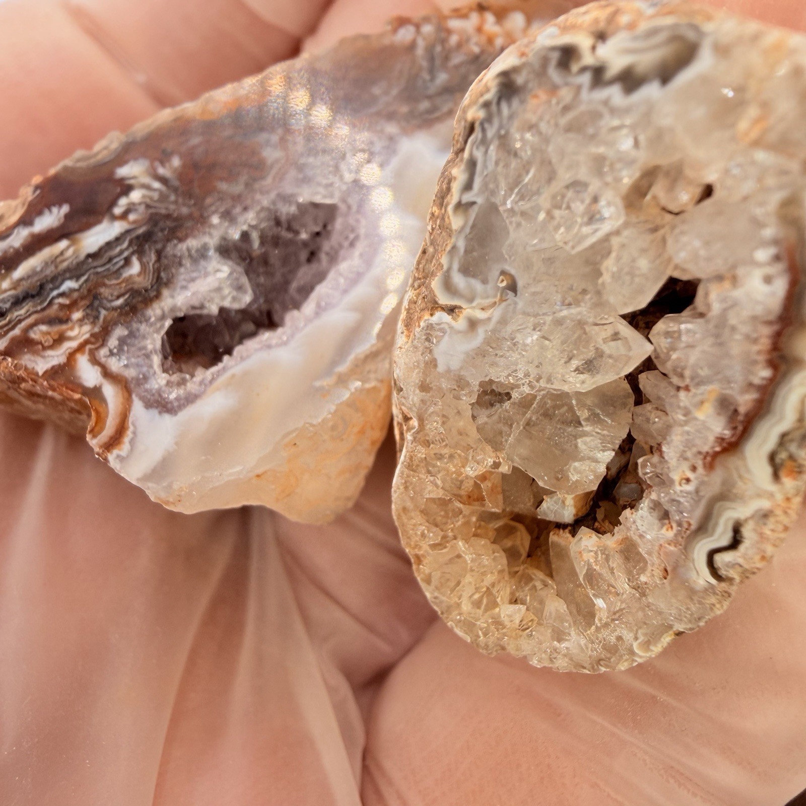 Rare Mini Occo Geodes from Brazil – Half lb Bulk Lot (9-12 Pieces)