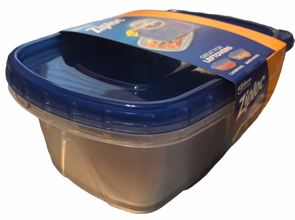 Large Rectangle 9 Cup Containers with Lids, 2 Count