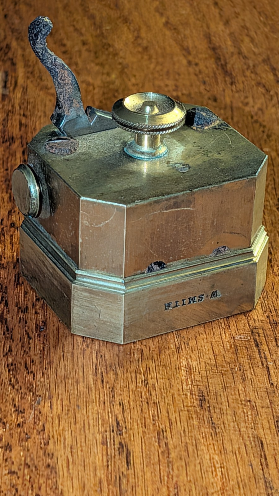 Brass Medical Scarificator for Bloodletting 19th Century by W. Smith In Borough