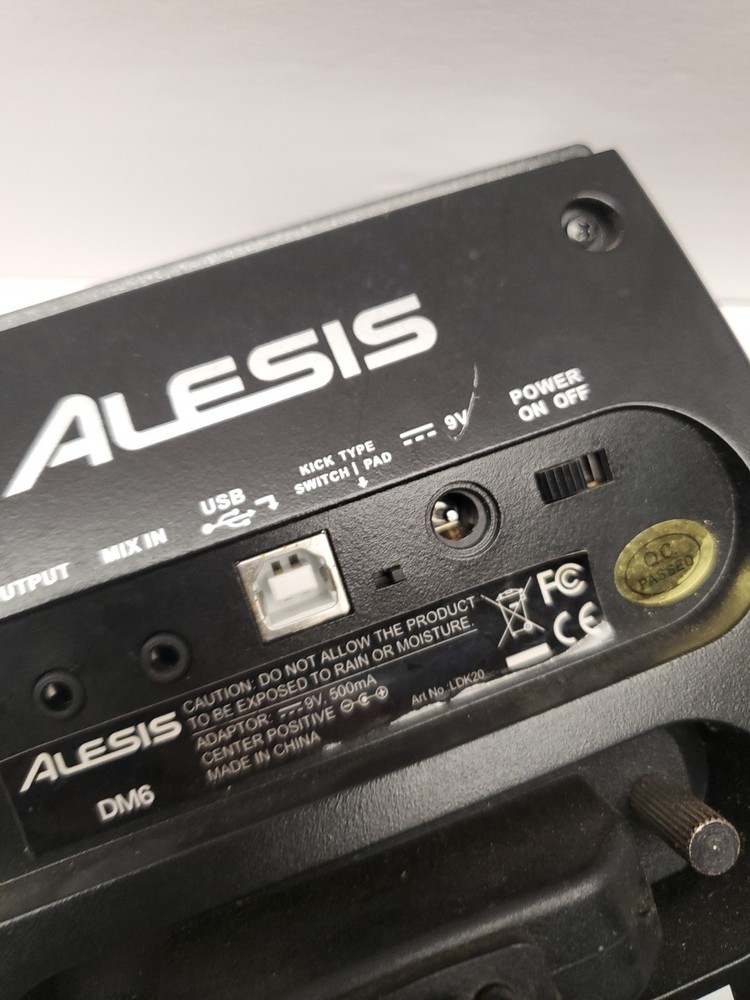 Alesis DM6 Electronic Drum Set Module with Power Supply and Cables